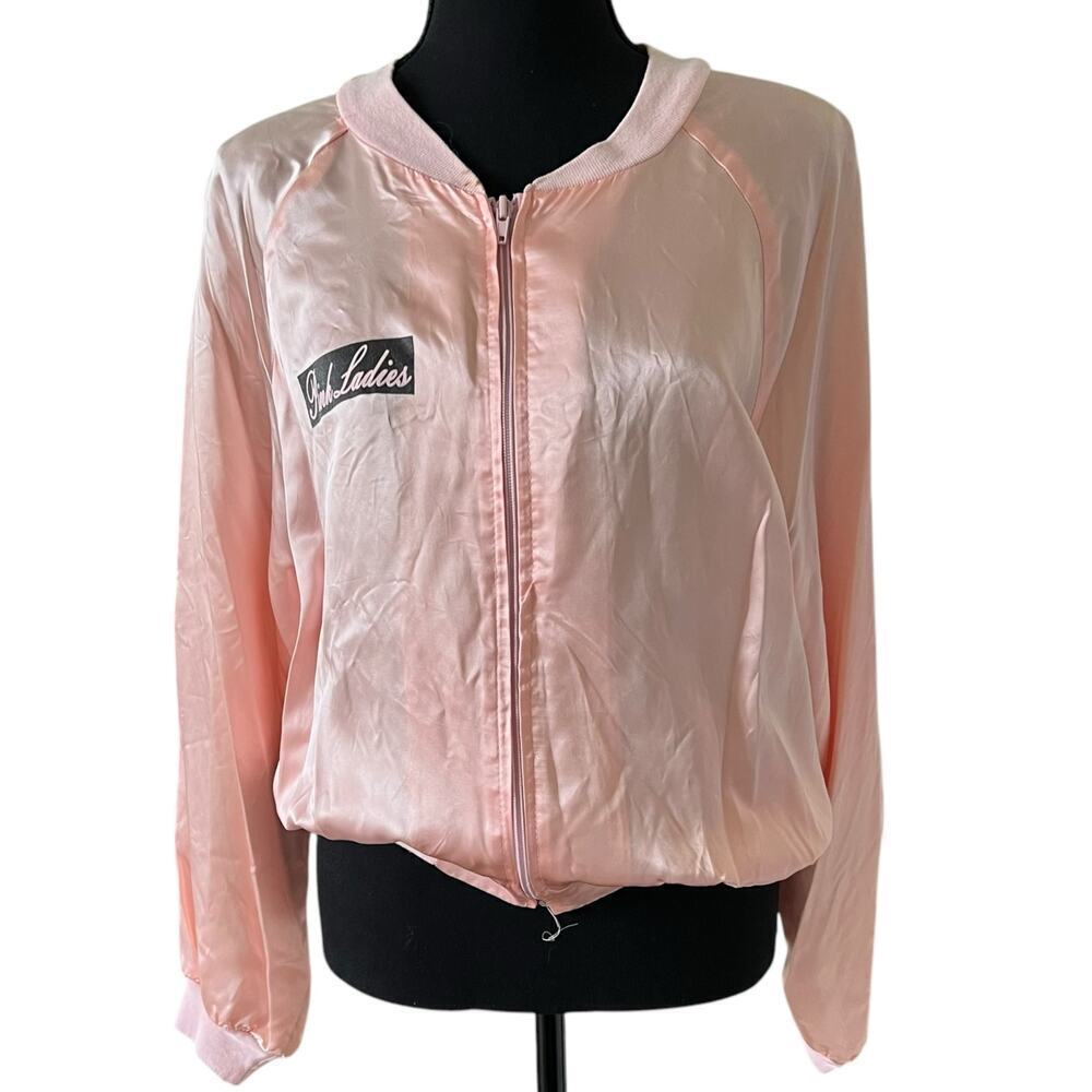 California Costume Collections Pink Ladies Grease Bomber Jacket Pink Large 01320